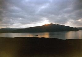 View to Skye from outside Raasay youth hostel